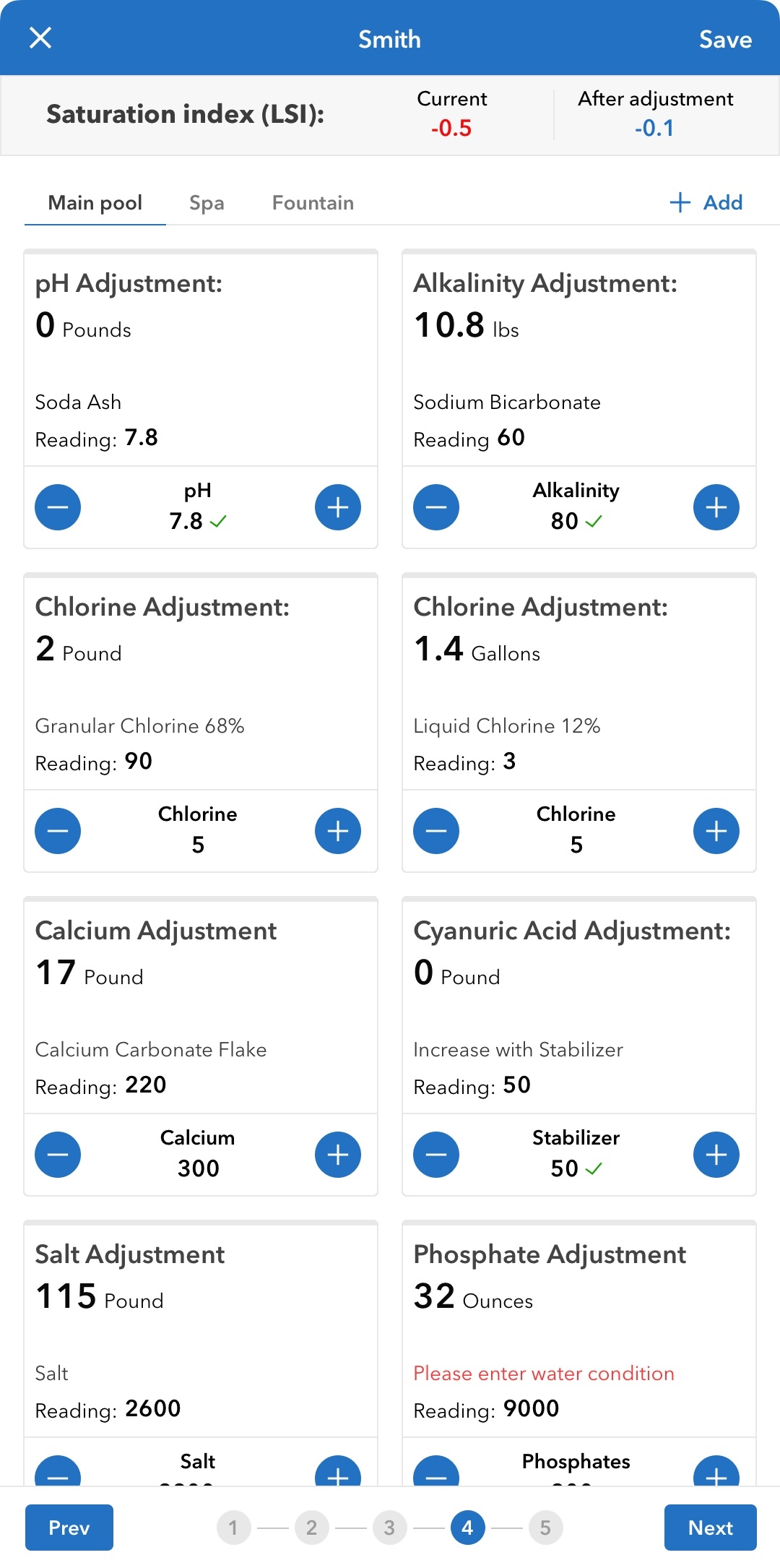Pool Office Manager Pool Chemical Calculator